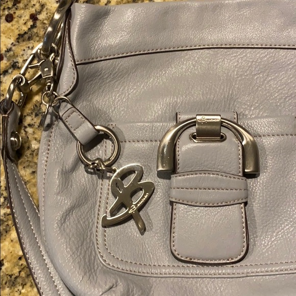 B. Makowsky slate blue leather crossbody - Picture 6 of 8